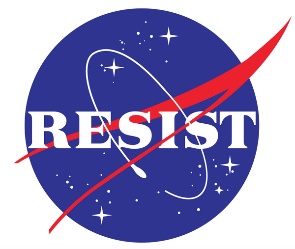 NASA Resist Bumper Sticker - Bumper Sticker - The Resistance