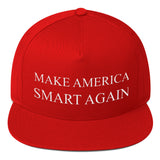 Make America Smart Again Flat Bill Cap - Hat - The Resistance