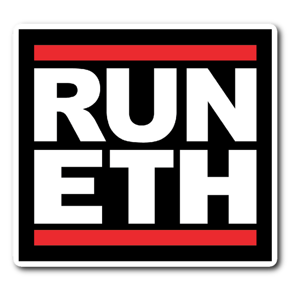 Run ETH Sticker - Stickers - The Resistance
