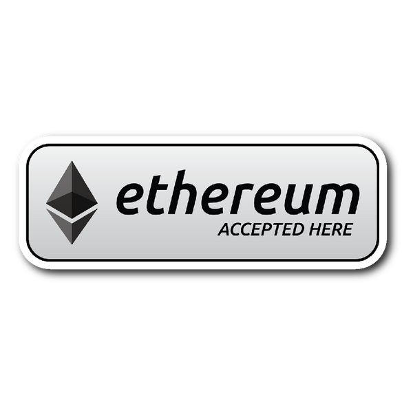 Ethereum Accepted Here Sticker - Stickers - The Resistance