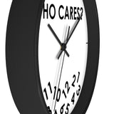 Who Cares? Wall clock - Home Decor - The Resistance