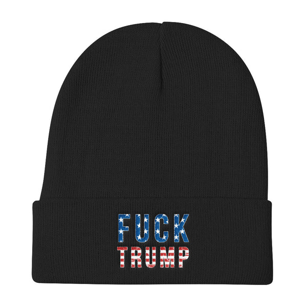 Fuck Trump Knit Beanie - Hat - The Resistance