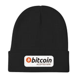Bitcoin Accepted Here Knit Beanie - Hat - The Resistance