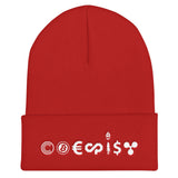 Bitcoin CryptoCurrencies Coexist Cuffed Beanie - Hat - The Resistance