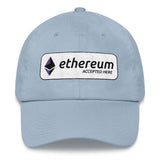 Ethereum Accepted Here Dad hat - hat - The Resistance