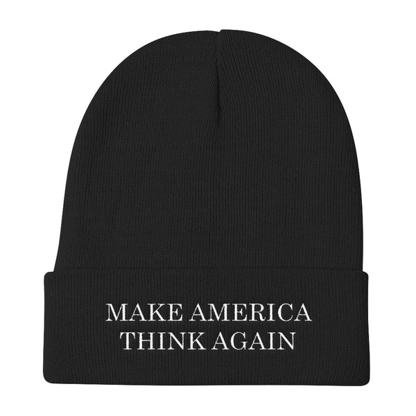 Make America Think Again - Knit Beanie - Hat - The Resistance