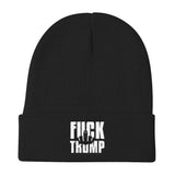 Fuck Trump Middle Finger Knit Beanie - Hat - The Resistance